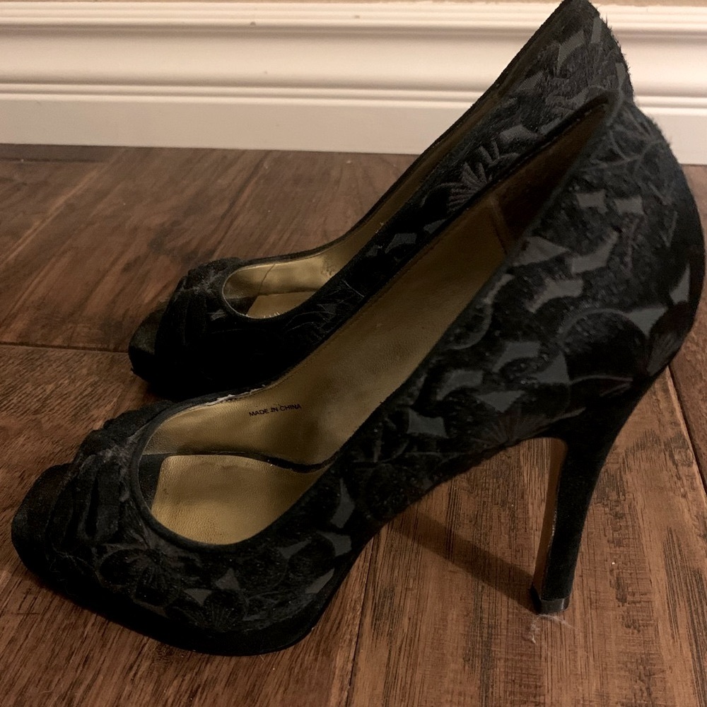 Hale Bob-Peep Toe Heels